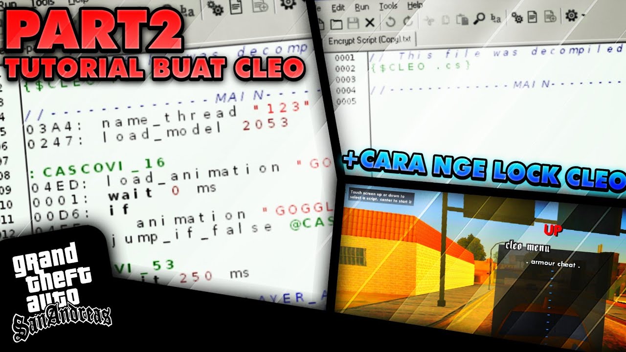 Cara Membuat CLEO Dan Cara LOCK CLEO Di Android || Tutorial Android