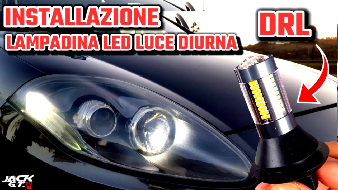 Installazione Lampadine Led DRL Luce Diurna Bicolore su Fiat Bravo 2