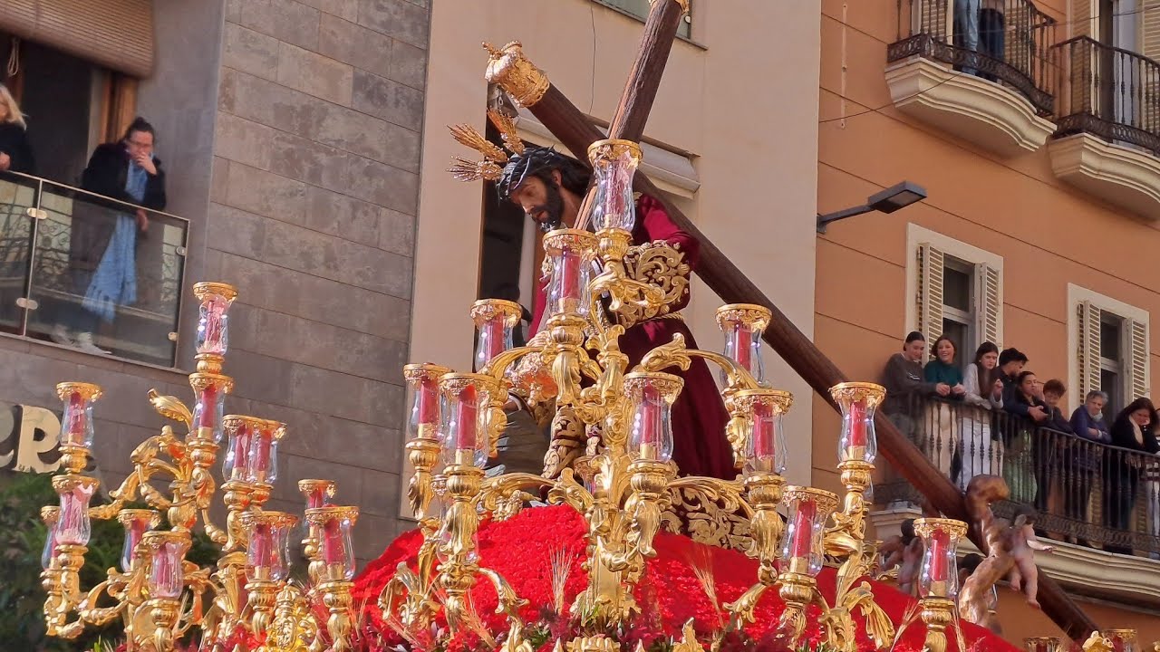 Semana Santa 2024, Cofradía del Rocio en Tribuna de los Pobres, Málaga