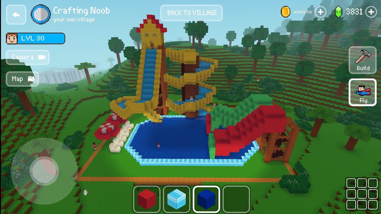 Water Park - Block Craft 3d: Building Game