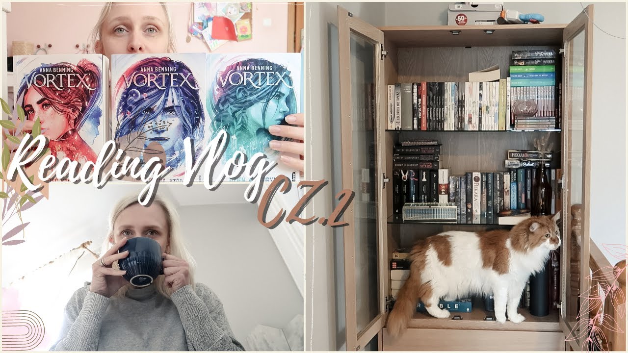 Reading vlog (VORTEX tom 3) cz.2 📖- organizacja biblioteczki🌷co planuję czytać😋