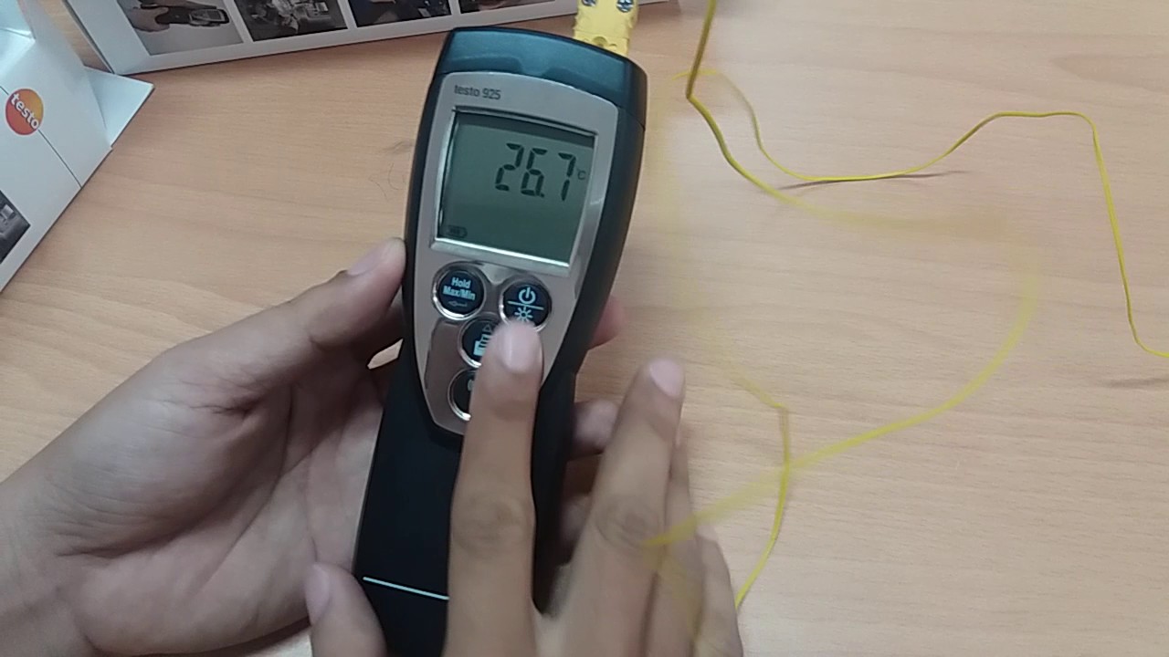Hướng dẫn sử dụng máy đo nhiệt độ testo 922 testo 925 testo 926