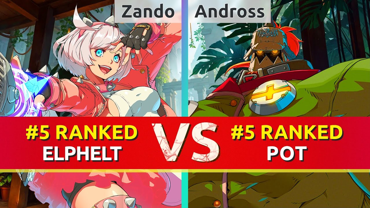GGST ▰ Zando (#5 Ranked Elphelt) vs Andross-11 (#5 Ranked Potemkin). High Level Gameplay