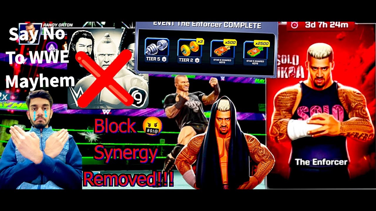 Solo Sikoa The Enforcer Ultra Event || Block Synergy Trick Removed || WWE Mayhem || Mr.Benzok