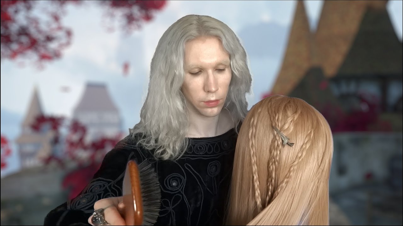 ASMR Targaryen Prince Styles Your Hair | Fantasy Roleplay (brushing, scalp massage, haircut)