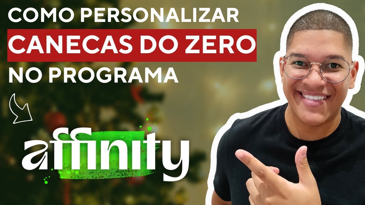Como fazer canecas personalizadas no programa Affinity passo a passo