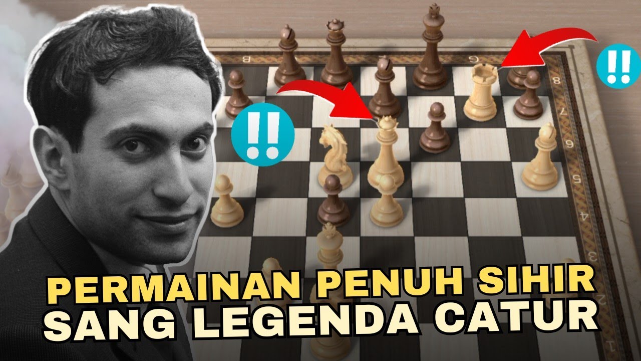 JENIUS‼️ SERANGAN KOMBINASI DAN PENGORBANAN CANTIK OLEH MIKHAIL TAL - Mikhail Tal vs Boris Gulko