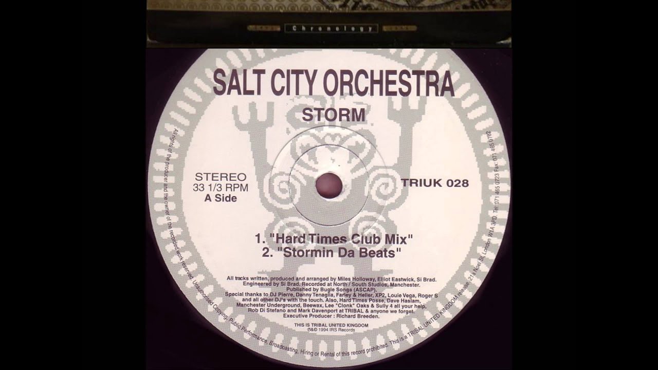 Salt  City  Orchestra - Storm -   Hard   Times   Club    Mix.    1995.      (HD).
