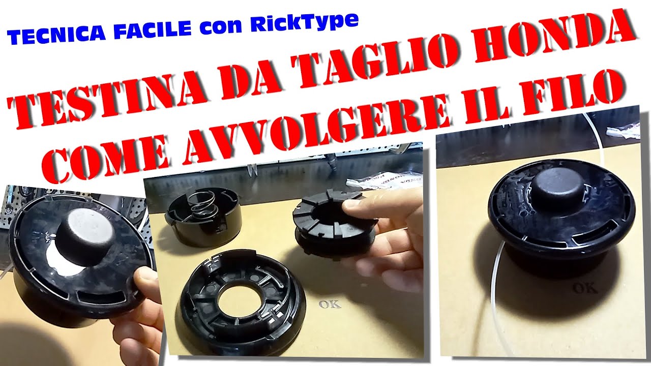 Caricare filo di nylon su Honda decespugliatore UMK in modo facile