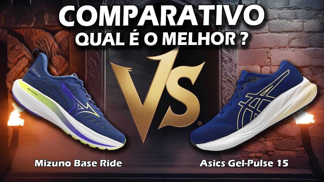 MIZUNO BASE RIDE  x  ASICS GEL-PULSE 15 - Qual é o melhor?