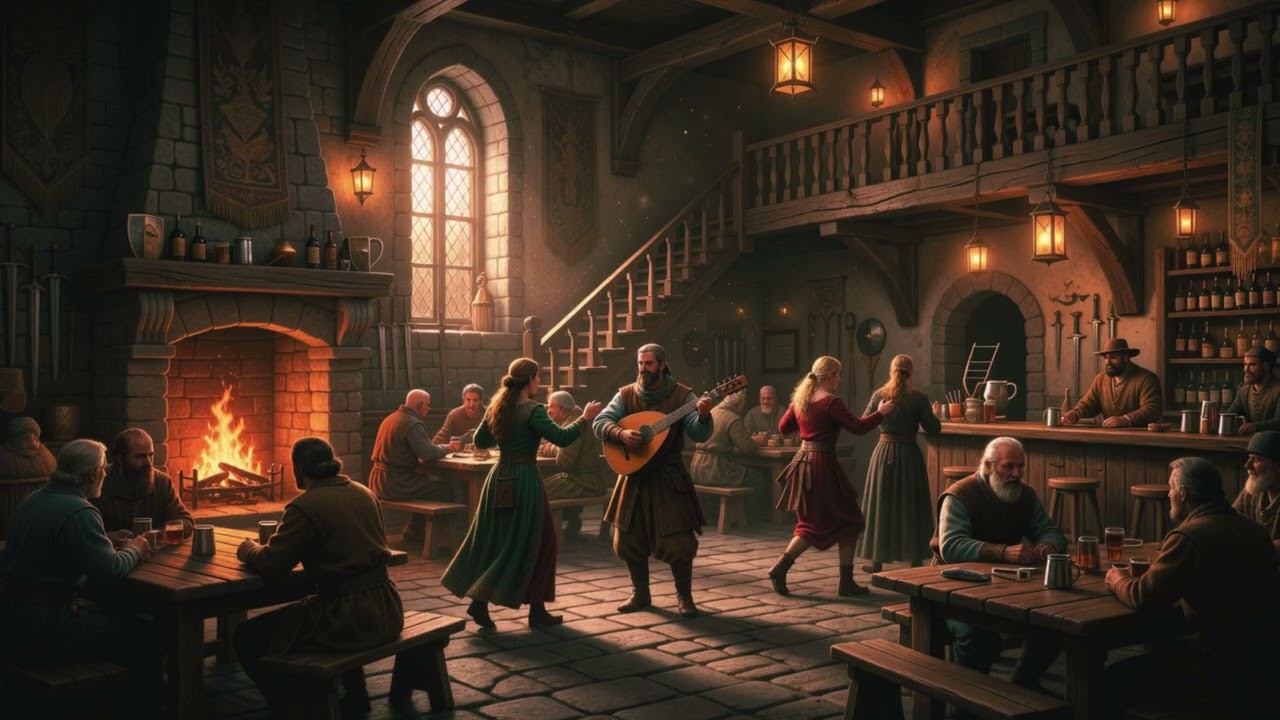 Cheerful Medieval Singalong 🍻 | Tavern Folk Song | Lute & Fiddle Fantasy Music