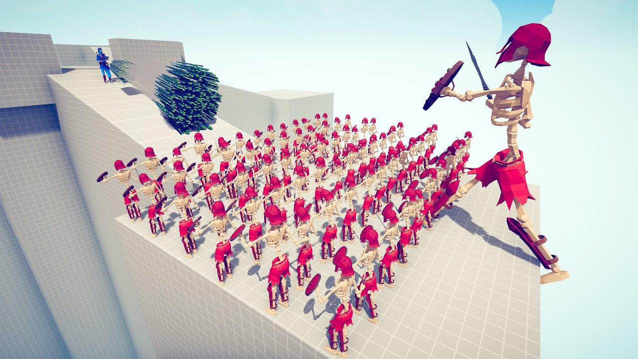 100x SKELETON WARRIOR + GIANT vs EVERY GOD   Totally Accurate Battle Simulator TABS
