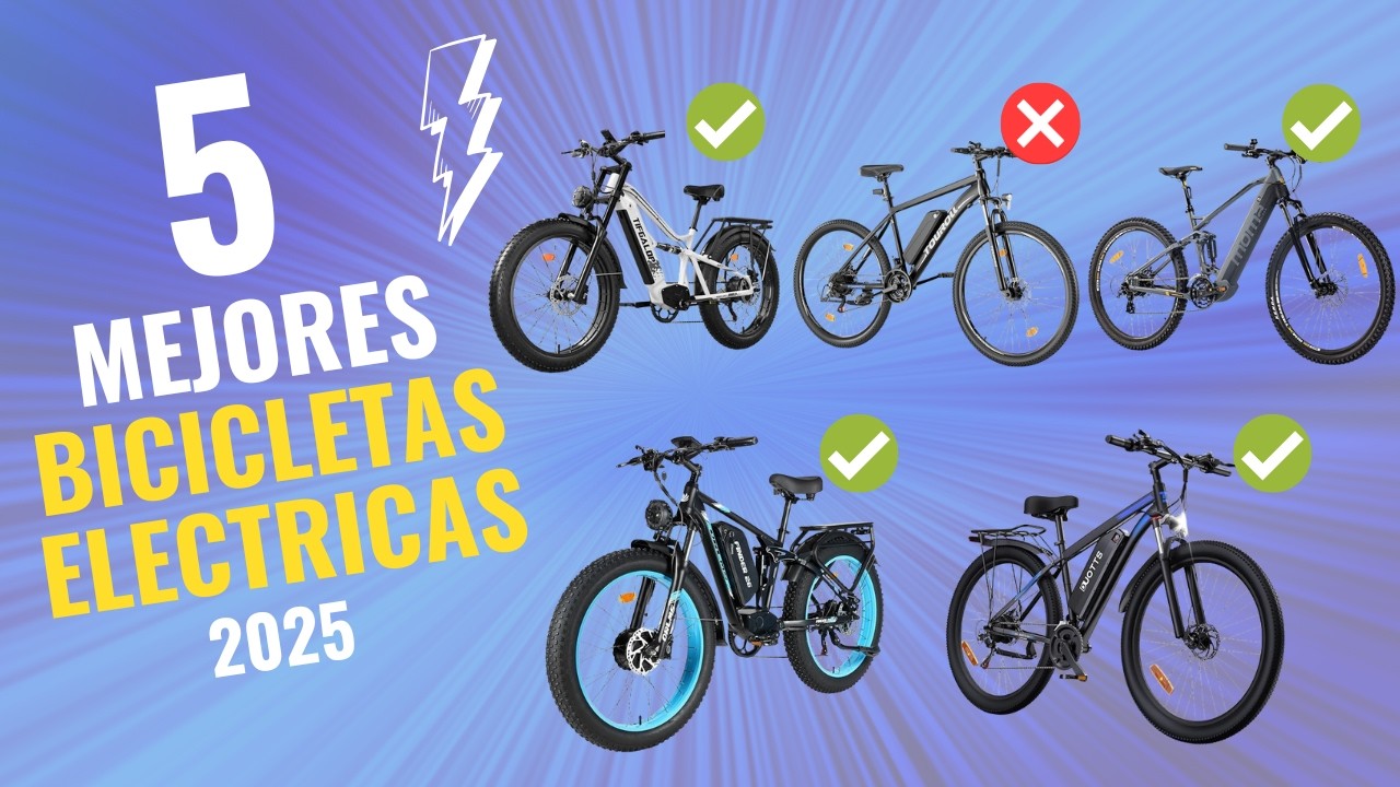 &iexcl;NO COMPRES una Bicicleta El&eacute;ctrica sin ver ESTO! 🚲⚡ Las 5 MEJORES de 2025 a PRECIOS INCRE&Iacute;BLES 🔥
