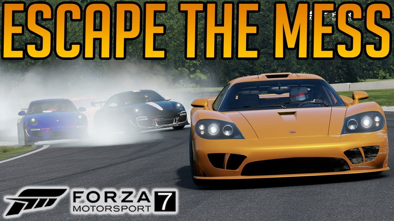 Forza 7 Escaping The Mess of Turn 1