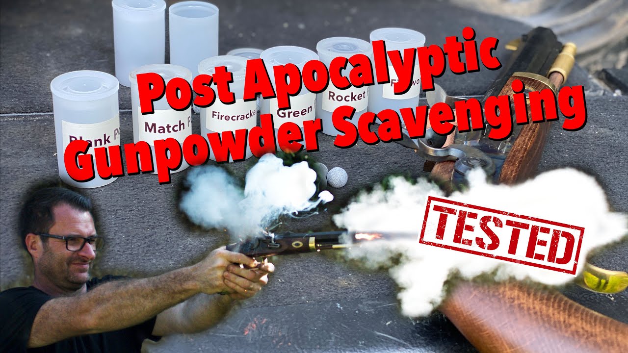 Post Apocalyptic Gunpowder Scavenging. Will it work in a Flintlock Pistol?!