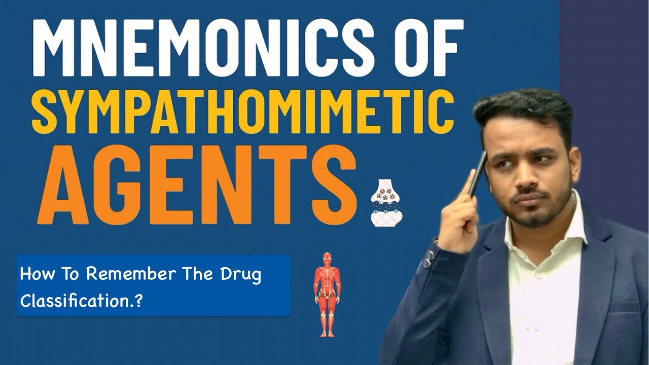 Sympathomimetics Mnemonics | Sympathomimetics Agents ko kaise yad kare | Sympathomimetics drugs