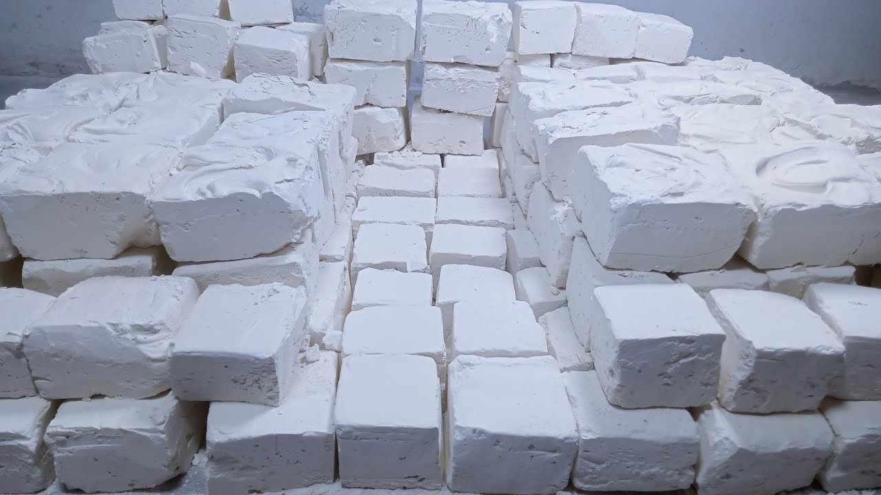 160 Soft White big, medium & Small blocks crushing | satisfying | ASMR