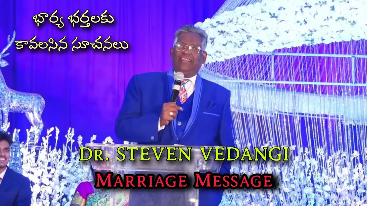 Pastor Steven Vedangi marriage Message #stevenvedangi 