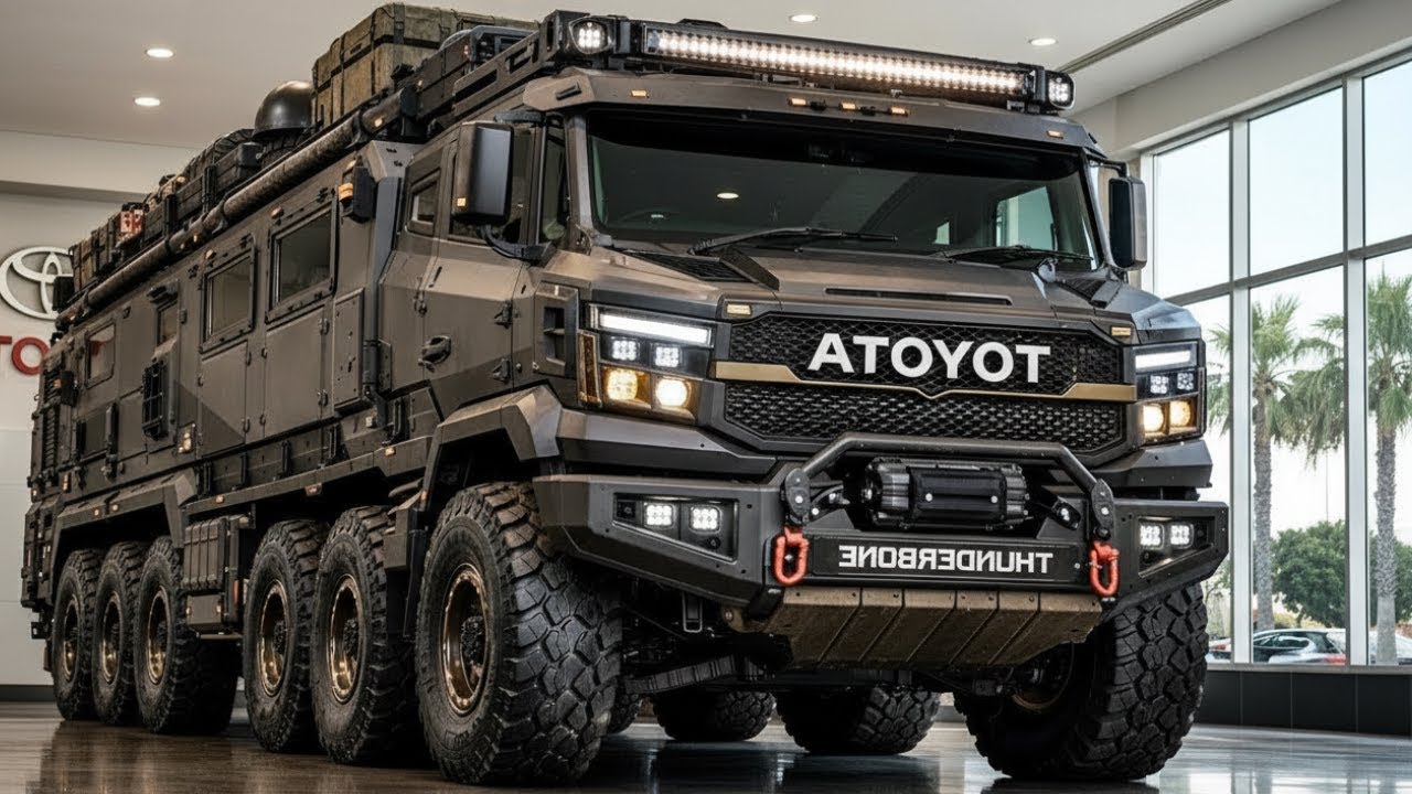 12x12 Toyota THUNDERBONE — The Craziest Motorhome Ever Built |  Power Lux