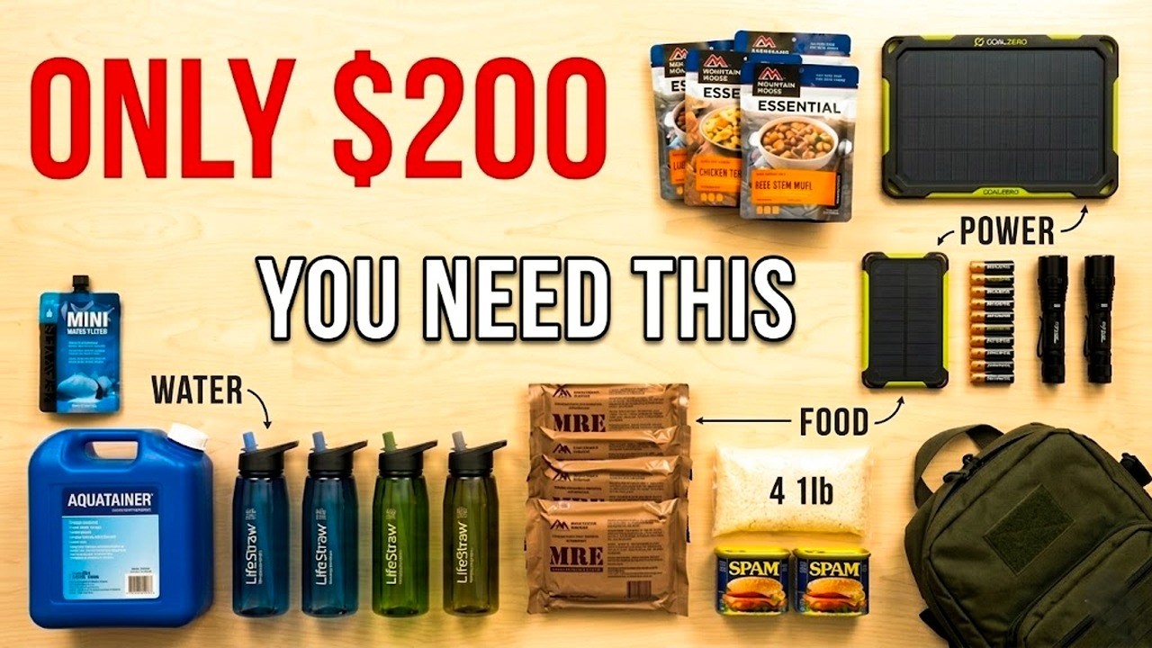Я потратил 200 долларов на подготовку к катастрофе, и вот что именно я купил.