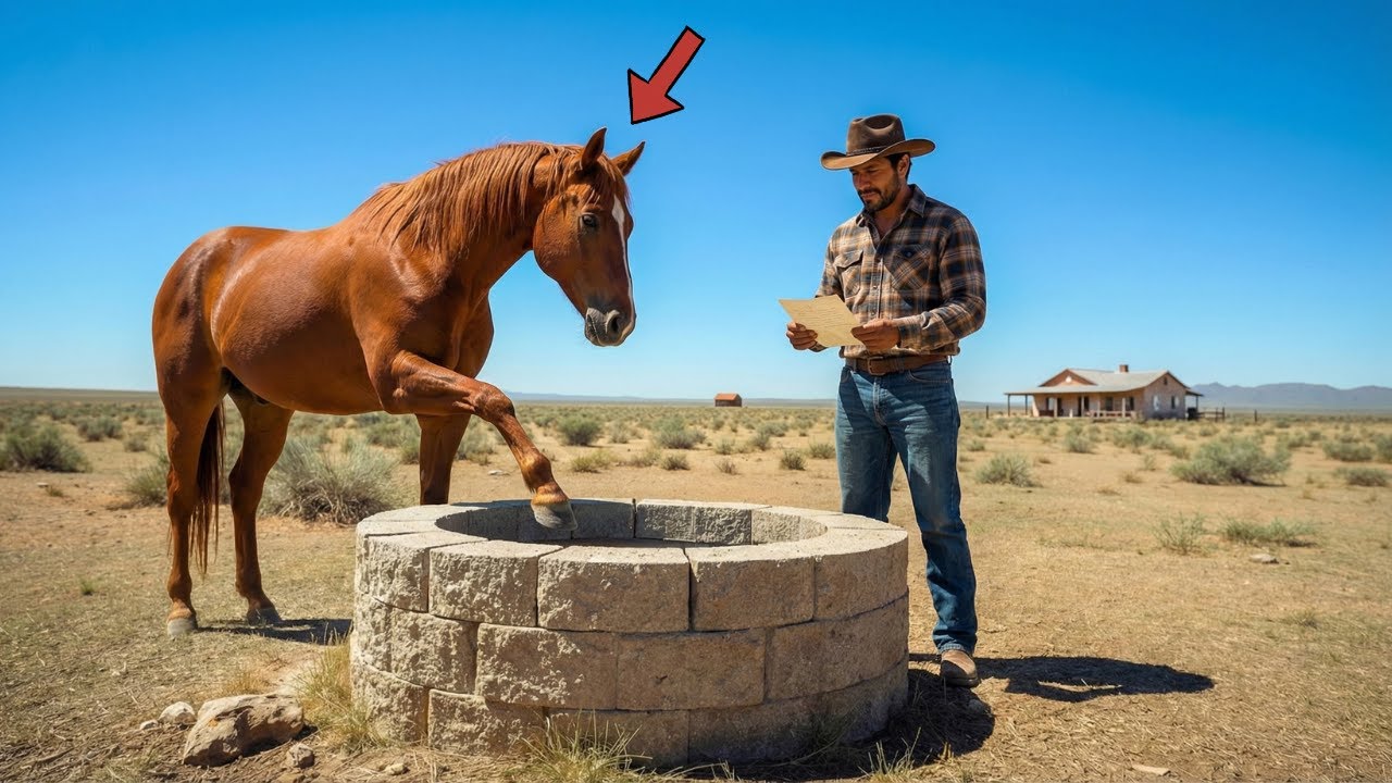 El ranchero heredó un pozo seco... hasta que su caballo olfateó un secreto enterrado