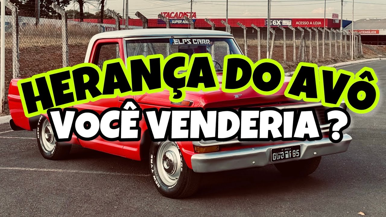 F100 V8 1973 REBAIXADA COR DIFERENCIADA E CAÇAMBA PERSONALIZADA 