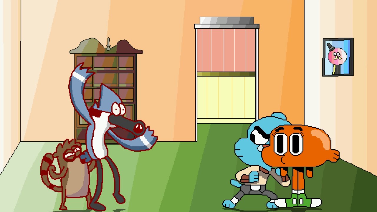 Mugen #87 Mordecai & Rigby vs Gumball & Darwin