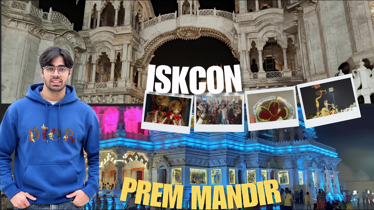 Prem Mandir X ISKCON -Kirtan , Dance | Vrindavan Vlog 🦚