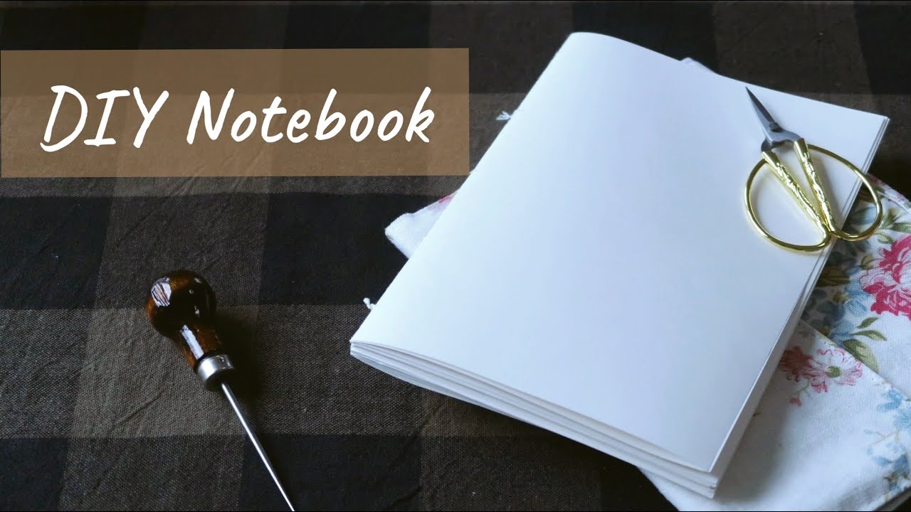DIY Notebook with IKEA MALA paper roll | Easy stitched book binding