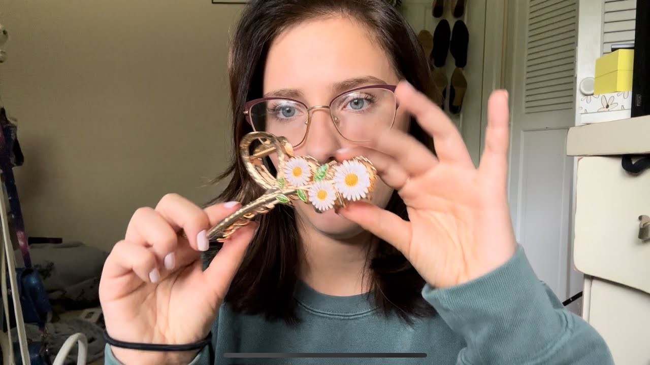 ASMR// Southern lady does your hair// hair cutting+brushing+ conversation//