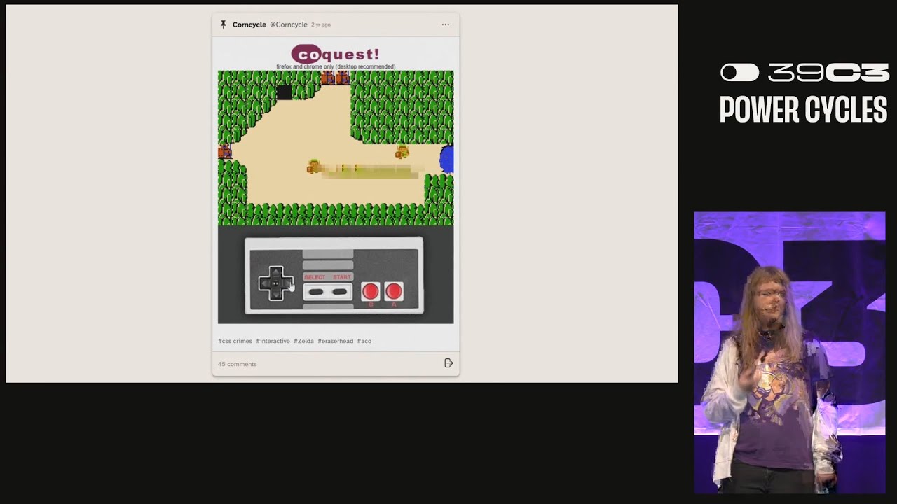 [39C3] Обучение CSS Clicker: Создание игр на языке «стилизации» (Лира Ребане)