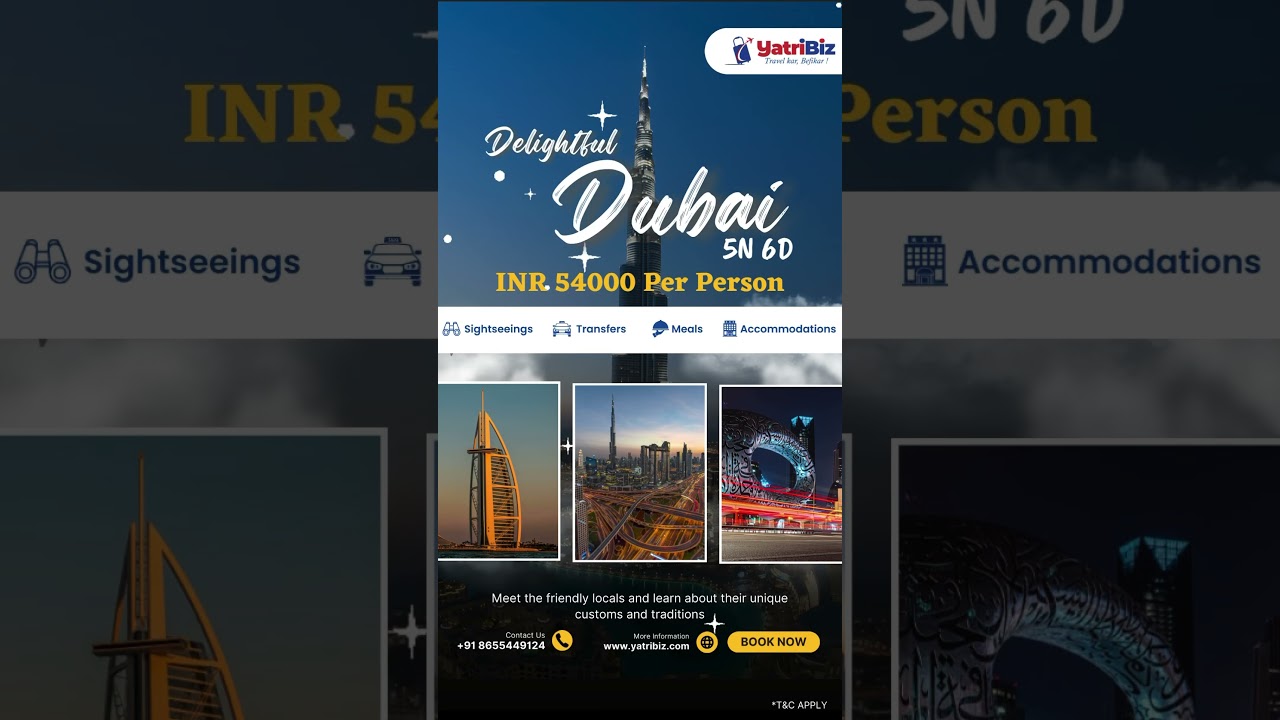 🌟 Unleash Delightful Dubai for just 54,000 per person! 🌆✨
