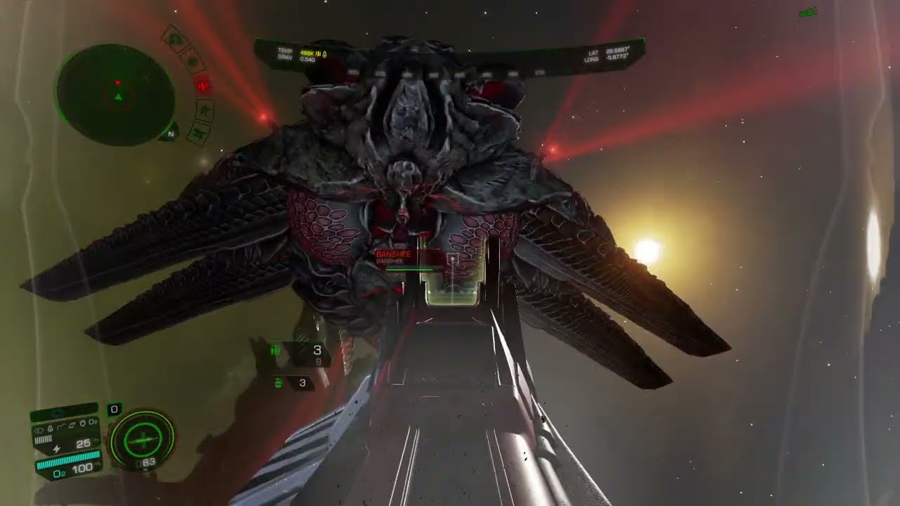 Thargoid Banshee Quick On Foot Takedown | Elite Dangerous