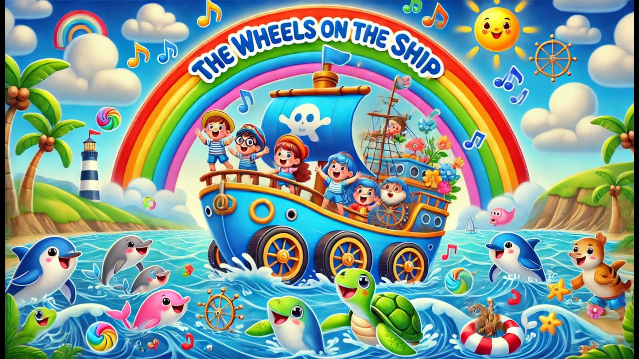 The Wheels on the Ship! | Animal Sound Kids Song