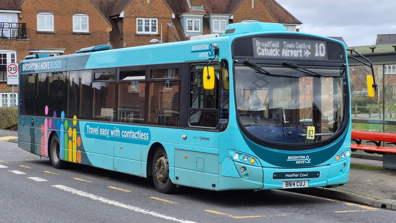 On loan to Metrobus: Brighton & Hove Volvo B7RLE Wright Eclipse 2 | 152 (BN14 CUJ) | Route 10