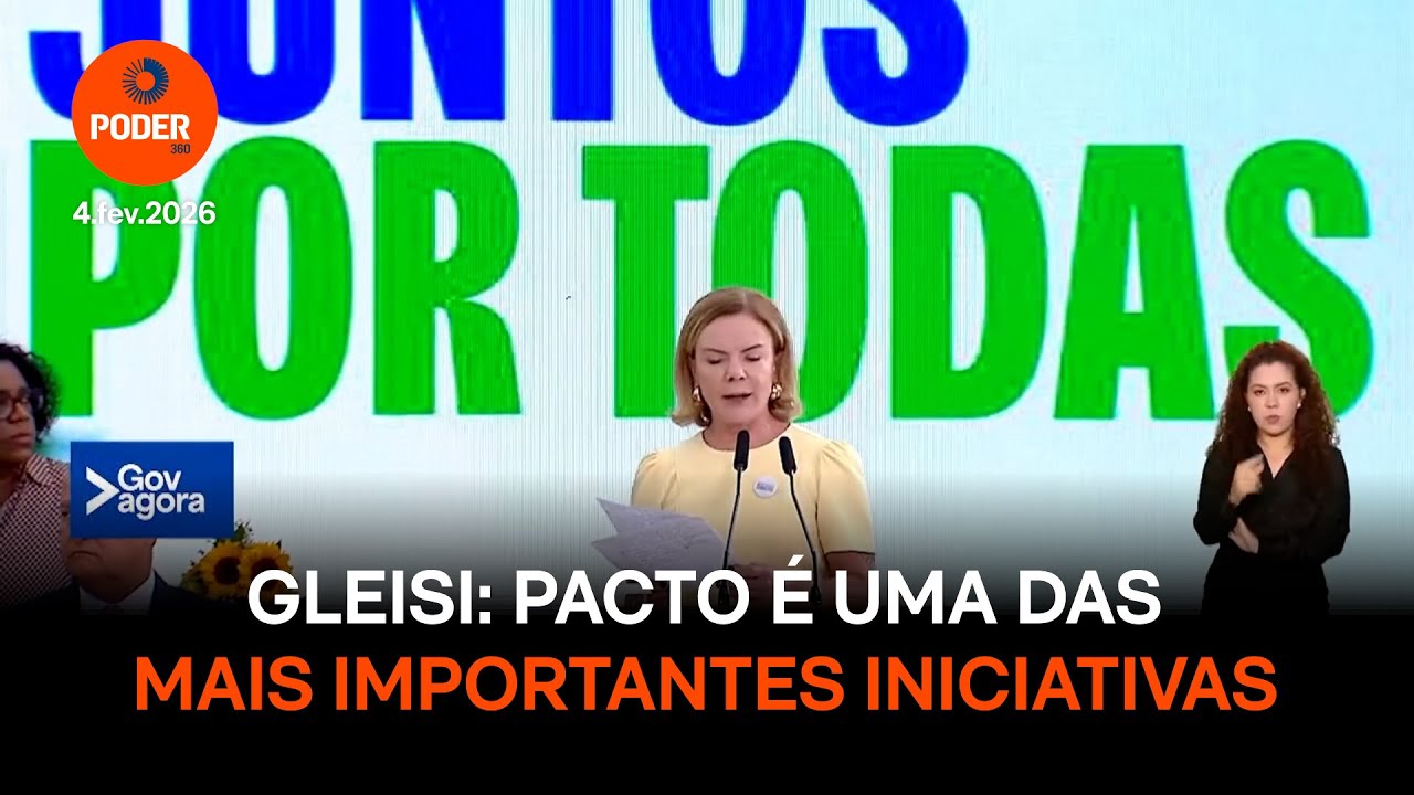 Gleisi discursa no lançamento do Pacto Brasil de Enfrentamento ao Feminicídio