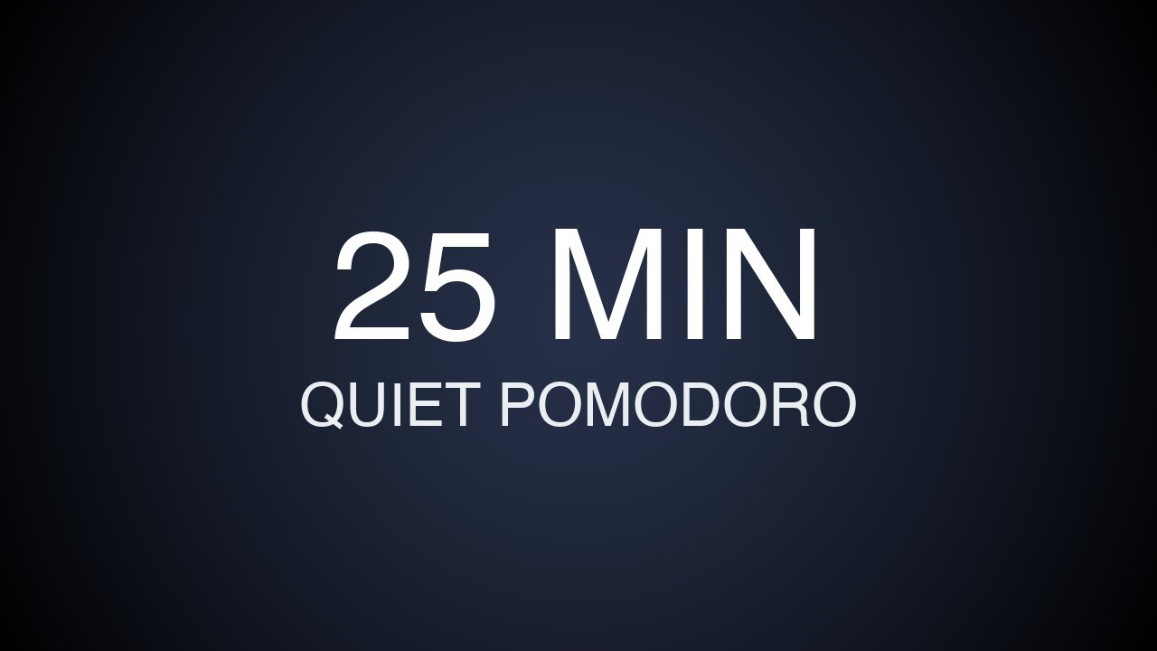 Focus Timer – 25 Minutes (Quiet Pomodoro)