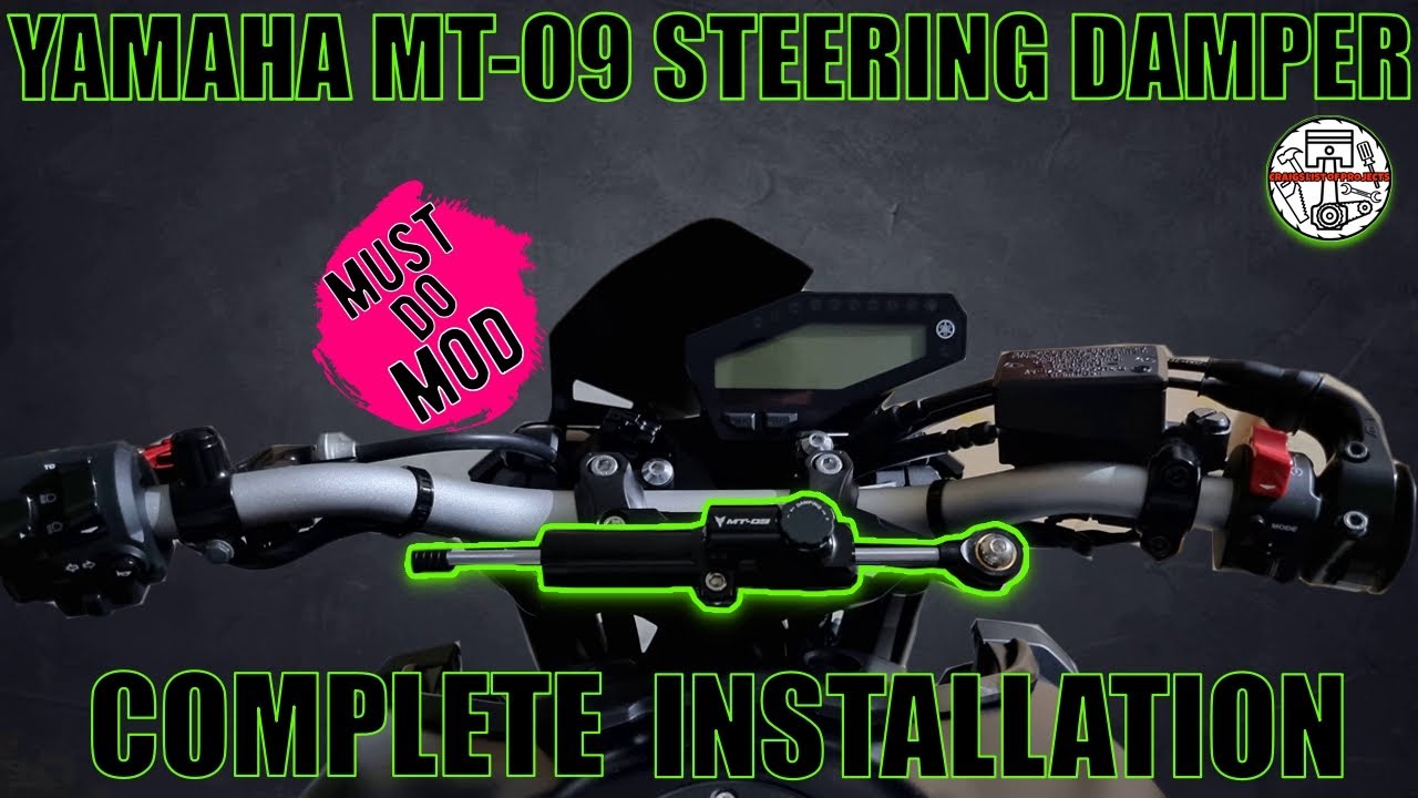 MT09 | FZ09 | Рулевой демпфер | Полная установка