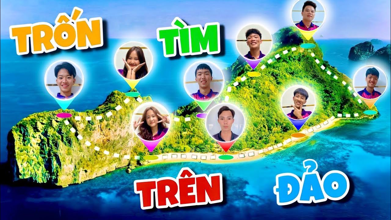 Anh Ba Phải | Thử Thách Bắt Trốn Theo Đội Trên Đảo Cực Vui