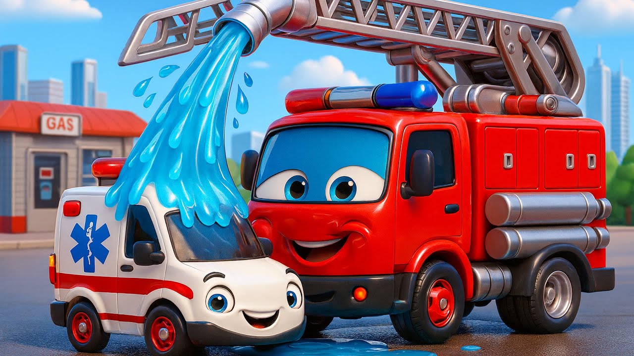 Where is the Garbage Truck 🚛❓  Police Car & Friends Rescue Cars Cartoon