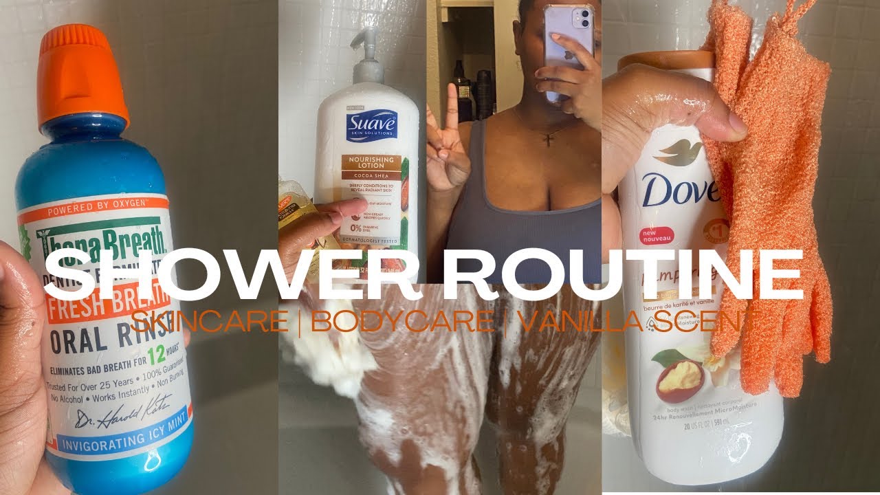 My shower & skincare routine 2023 | Soft smooth skin + oral care + vanilla scent !