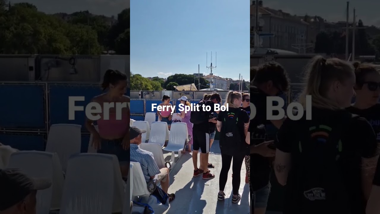Ferry from Split to Bol on Island Brac