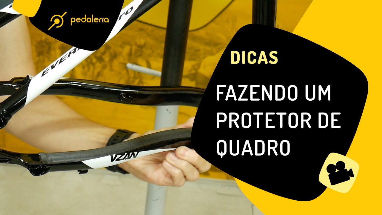 Como fazer um protetor de quadro contra pancadas da corrente. PEDALERIA.