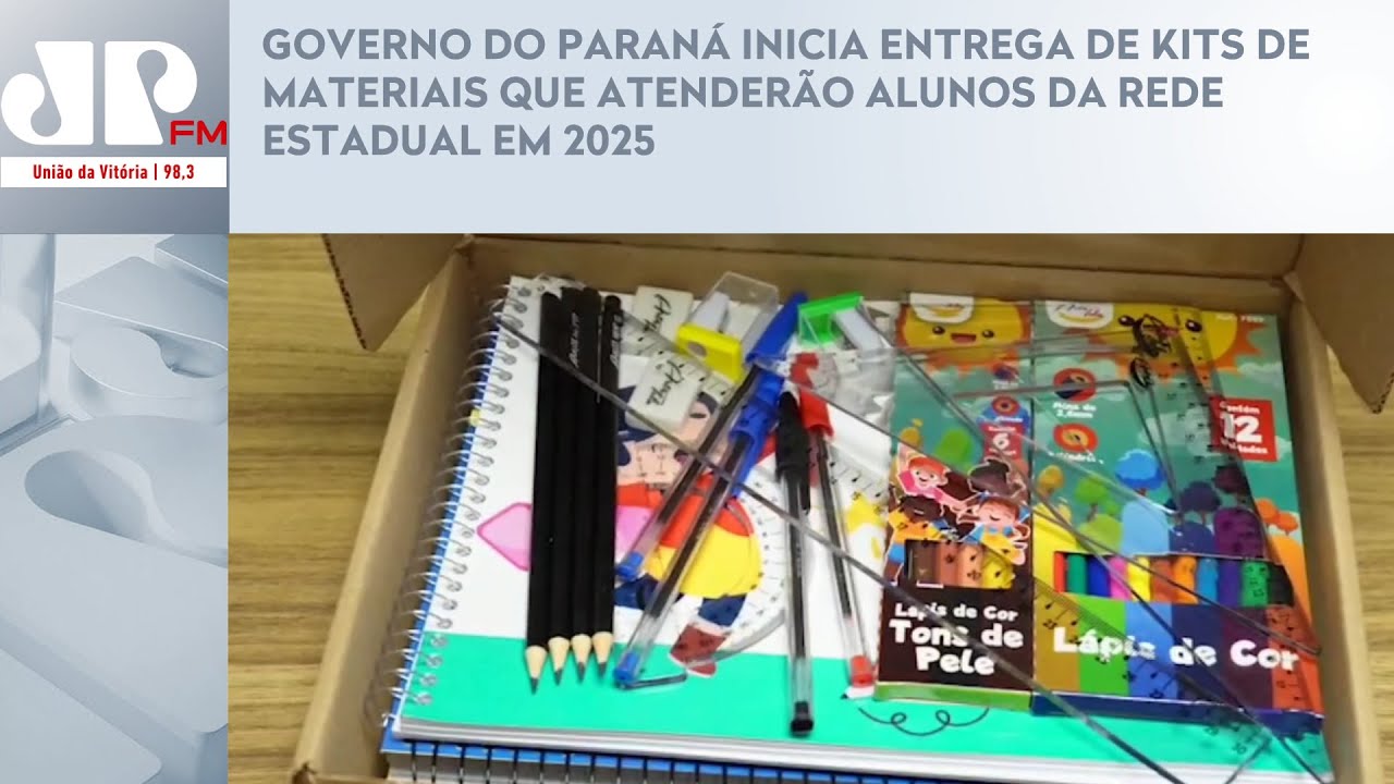 GOVERNO DO PARANÁ INICIA ENTREGA DE KITS DE MATERIAIS QUE ATENDERÃO ALUNOS DA REDE ESTADUAL EM 2025