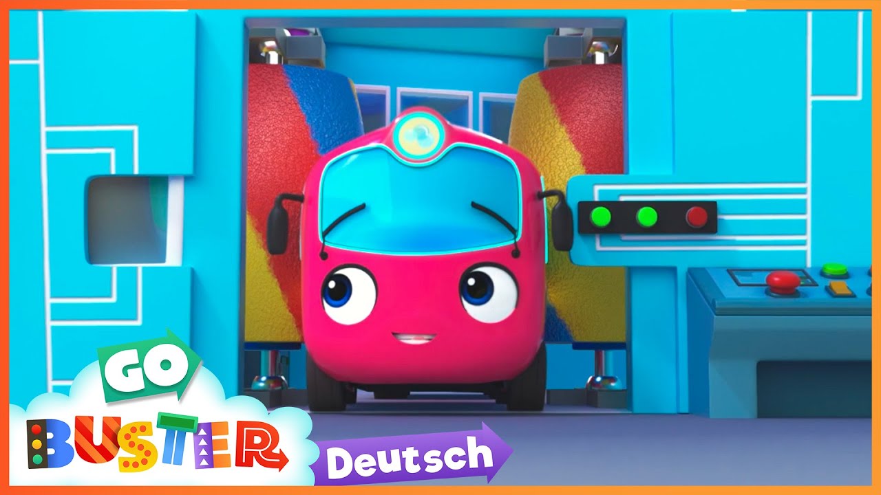 Regenbogen Autowaschanlage | NEUE Go Buster Deutsch | Kinderlieder | Cartoons f&uuml;r Kinder