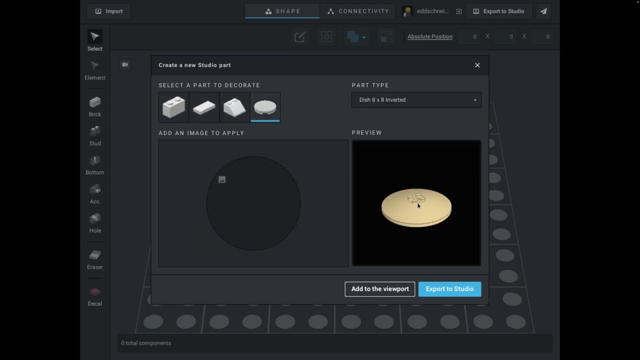 How to put a custom decal or sticker on a LEGO Studio creation