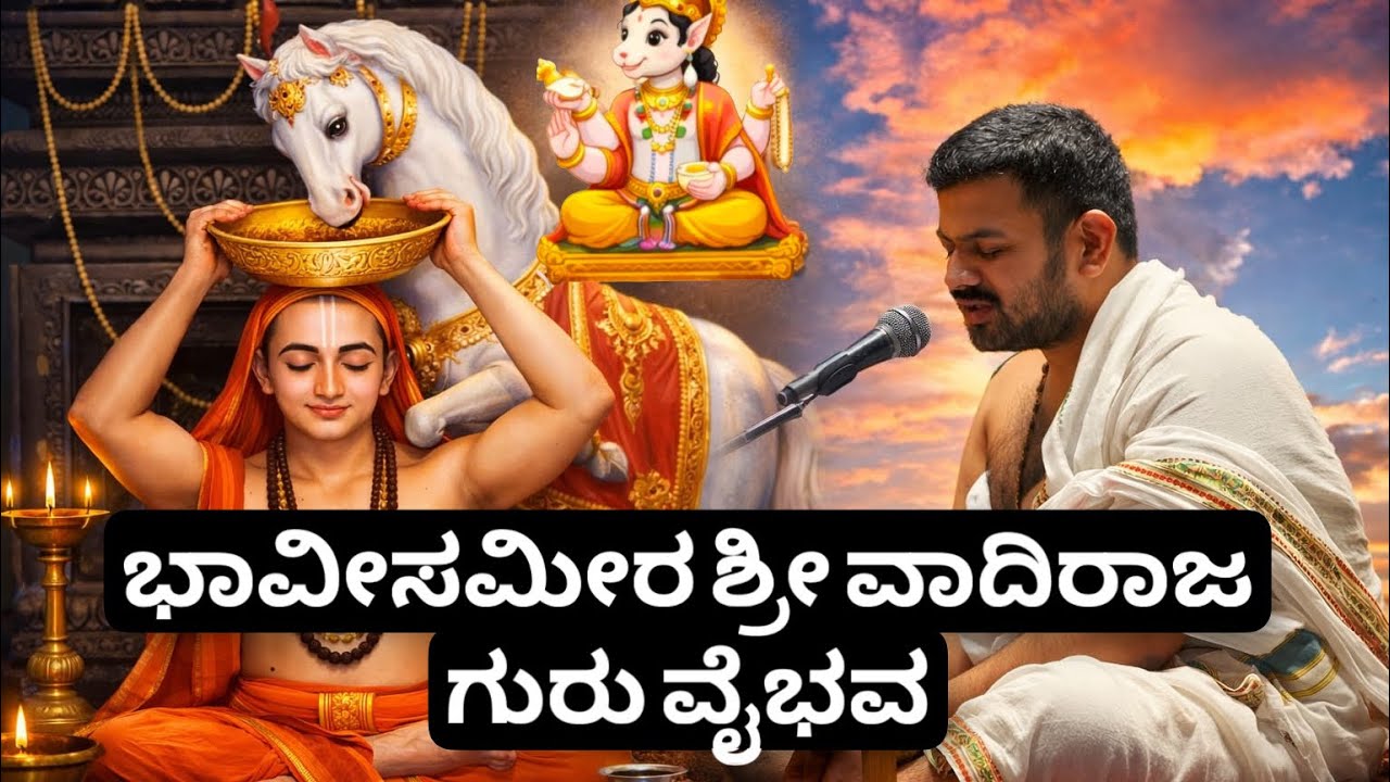 Bhavi sameera sri vadiraja vaibhava |ಭಾವೀಸಮೀರ ಶ್ರೀ ವಾದಿರಾಜ ಗುರು ವೈಭವ ಶ್ರೀ ವಾದಿರಾಜರ ಮಹಿಮಾ ಚಿಂತನೆ 