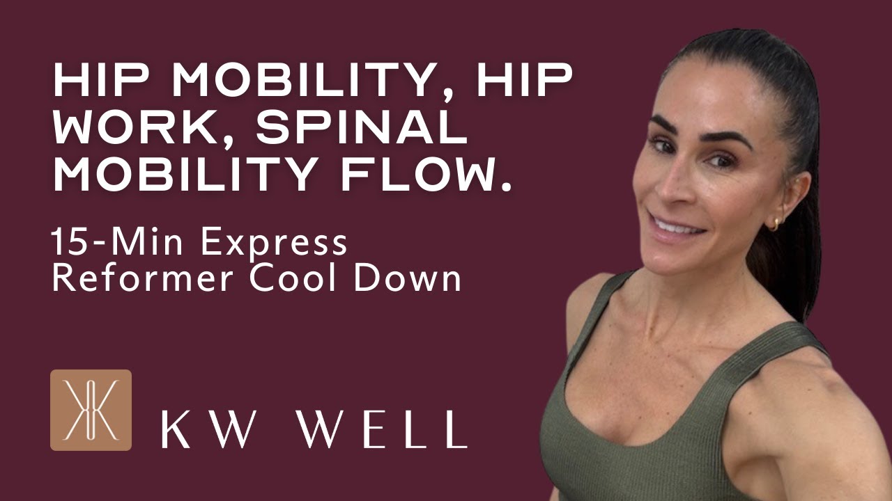 15-Min Express Reformer Cool Down | Hip Mobility, hip work, spinal mobility flow.