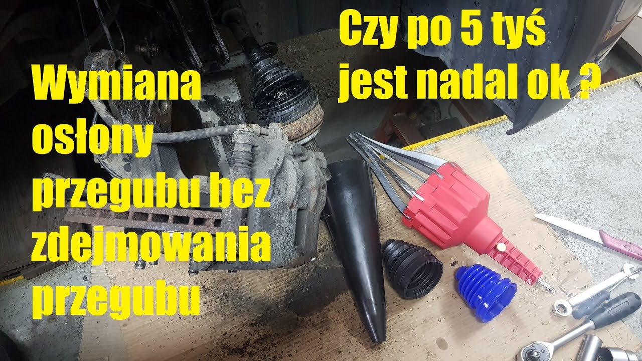 Wymiana Osłony Przegubu bez Zdejmowania Przegubu ;-). Lejek za 30zł i smar ATE wazelinka ;)