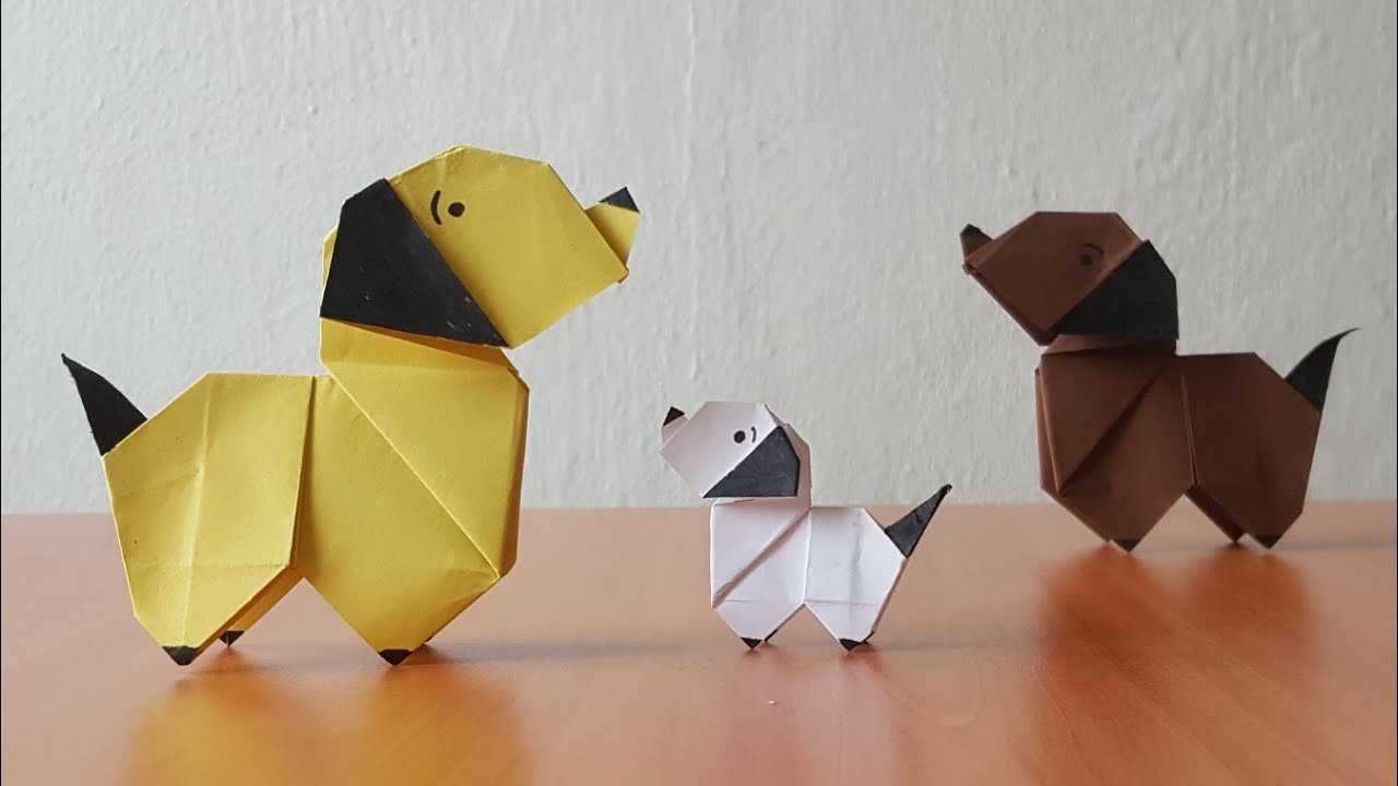 KAĞITTAN KÖPEK YAPIMI / ORİGAMİ KÖPEK YAPIMI